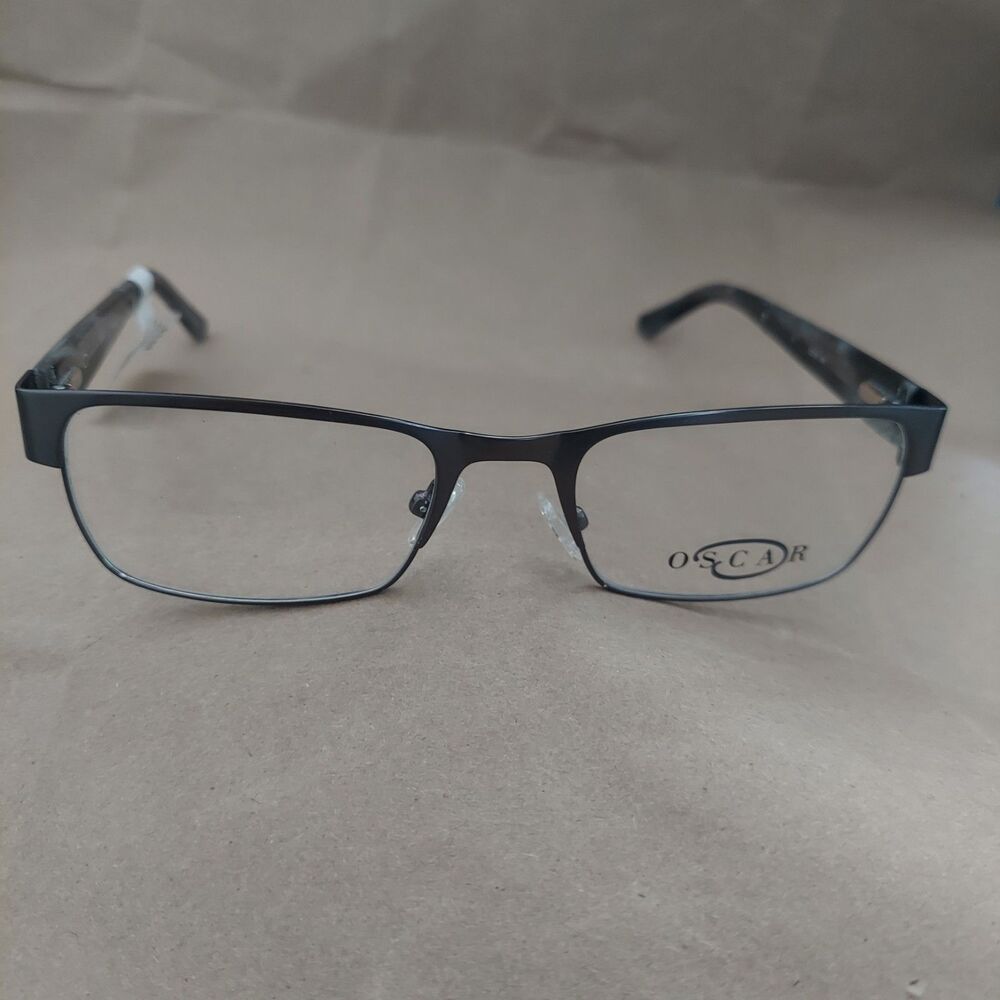 Oscar de la Renta OSM823WM Eyeglasses in Semi Matte Gun Metal 52-19-140 New
